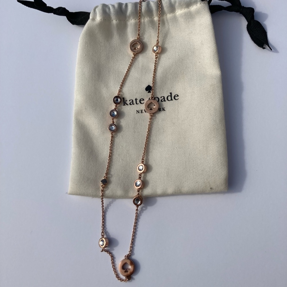 Kate Spade rose gold necklace